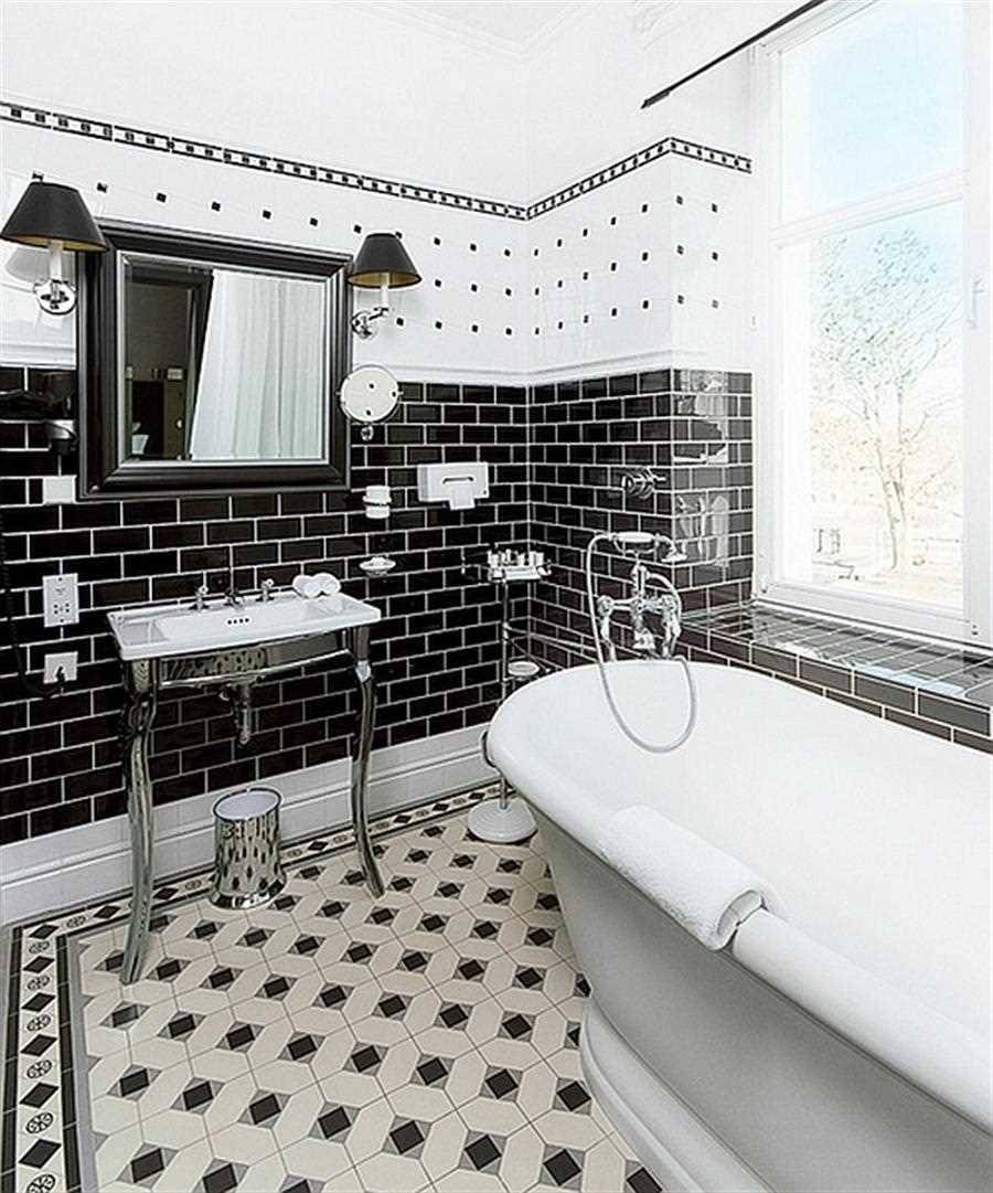 Черно белая ванная комната: особенности обстановки и секреты дизайна, варианты оформления в хрущевке, выбор мебели