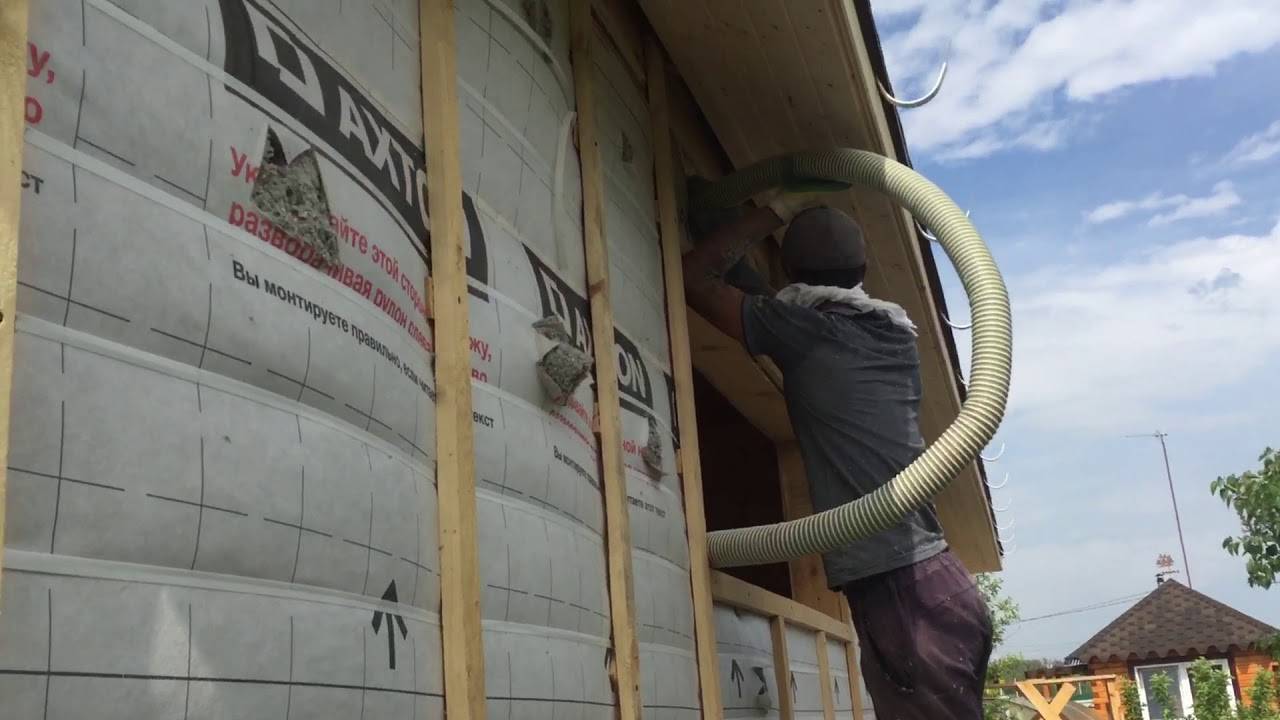 Утепляем каркасный дом эковатой своими руками: пошаговая инструкция- стены, пол и потолок- обзор +видео