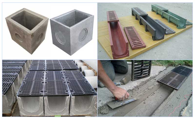 Водоотводные лотки бетонные: типы, характеристики и установка +фото