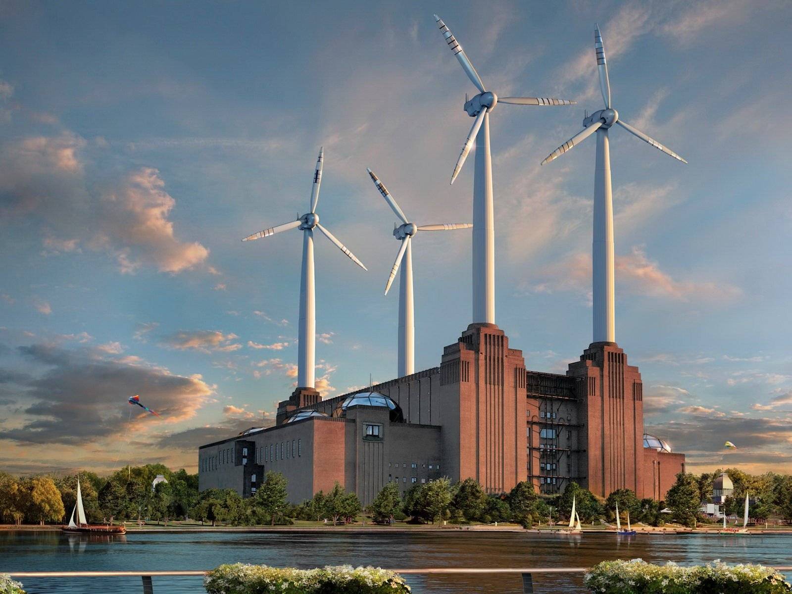 В германии построили самую высокую ветряную электростанцию в мире